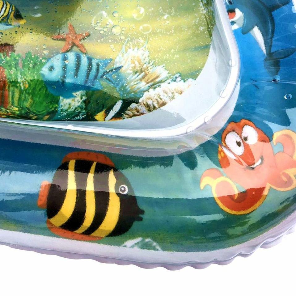 Baby Water Playing Mat Inflatable Aquarium Tummy Time Toy Water Cushion Infants Toddlers Water Fill Prostrate Water Mat Pad